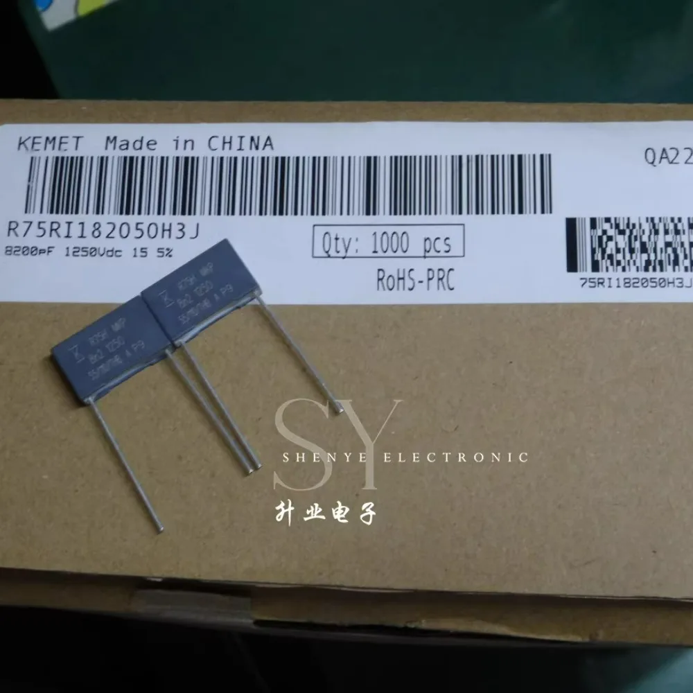 

10PCS 0.0082uf/1250V 8.2nf 8n2 8200pf 822 brand new 15mm film capacitor R75RI182050H3J