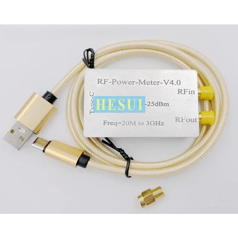 USB through RF power meter V4.0 20M-3GHz dynamic -25~+30dBm
