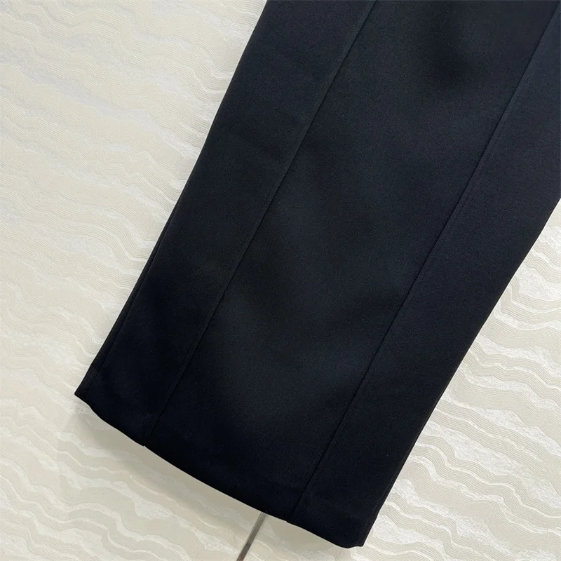 Women's skirt New high waisted slim pencil skirt for autumn 2025 Multi pocket decorative women's half skirt Casual long skirt