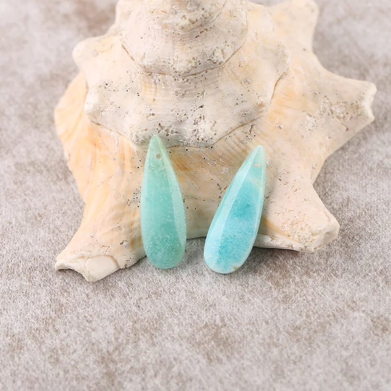 

B&F Amazonite Earring Beads for Jewelry Making, Handmade Natural stones beads, Stones for jewelry Making Supplies