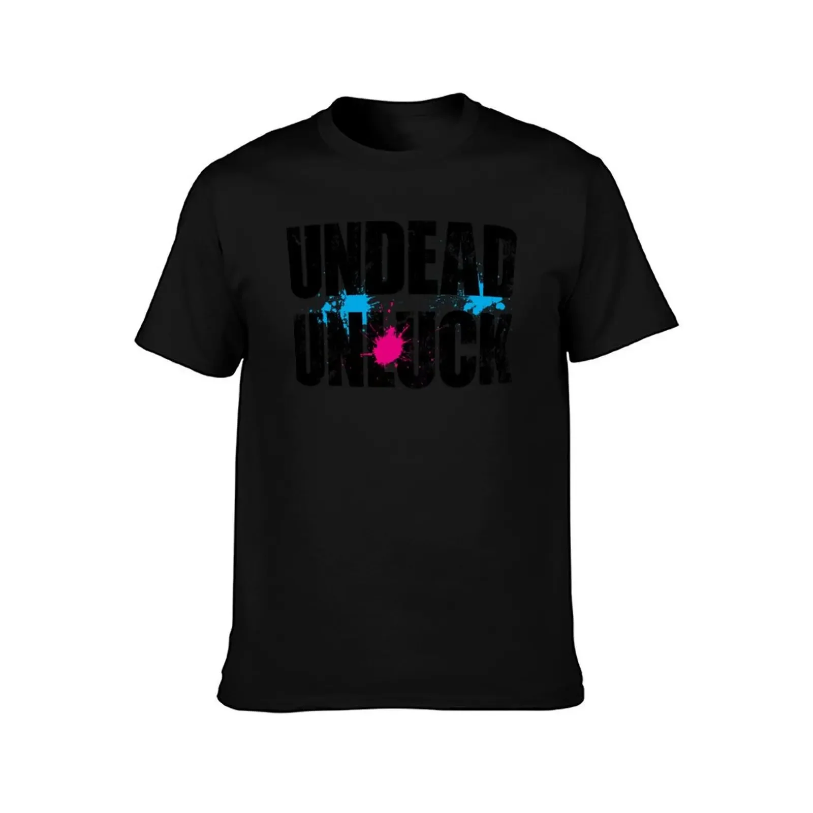 Undead Unluck Paint Logo T-Shirt clothes cotton man t-shirts cheap stuff sports fans t shirt for men