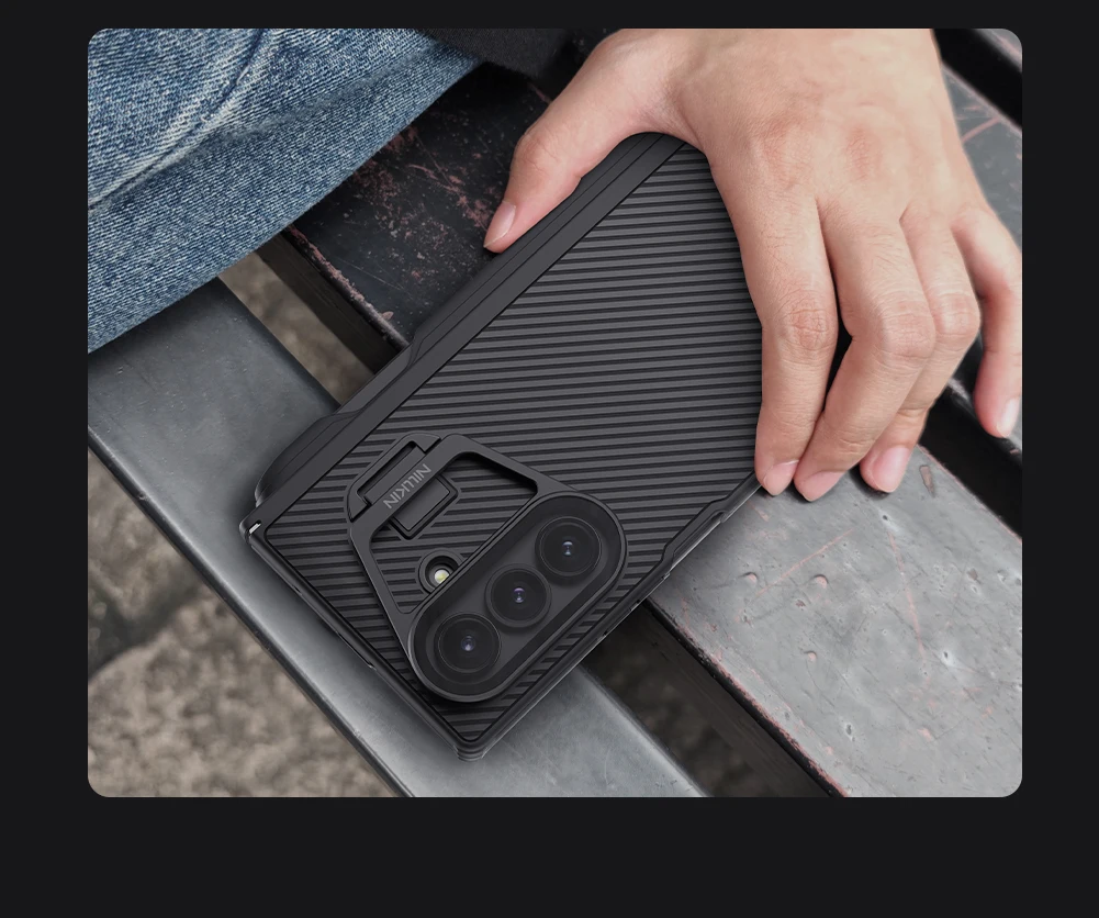 NILLKIN Per Samsung Galaxy Z Fold 7 5G CamShield ProP Custodia pieghevole custodia per telefono trasparente copriobiettivo custodia protettiva