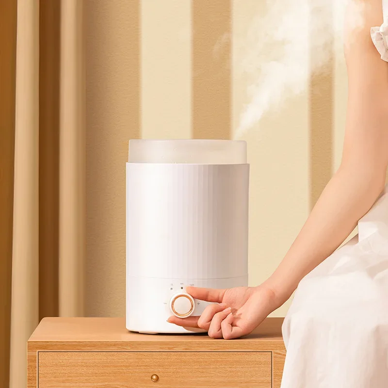 Humidificador de aire de aromaterapia ultrasónico para el hogar, difusor de aceites esenciales eléctrico con luz LED nocturna, gran capacidad, 2L