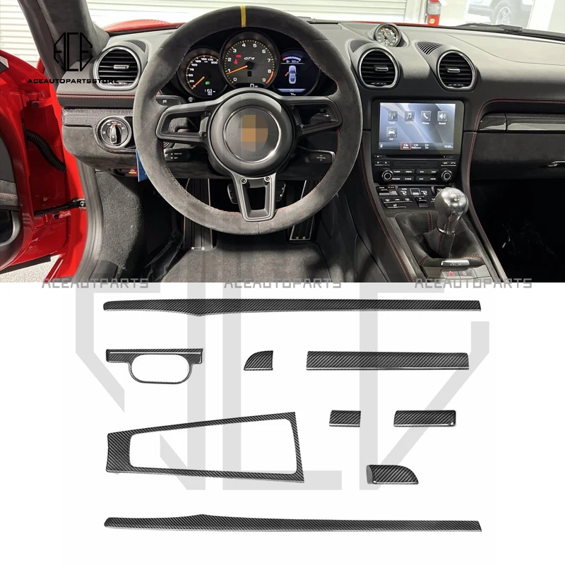 

for 718 982 981 cayman boxster Carrera 991 991.1 991.2 models 2012-up carbon fiber car interior parts car interior trim for