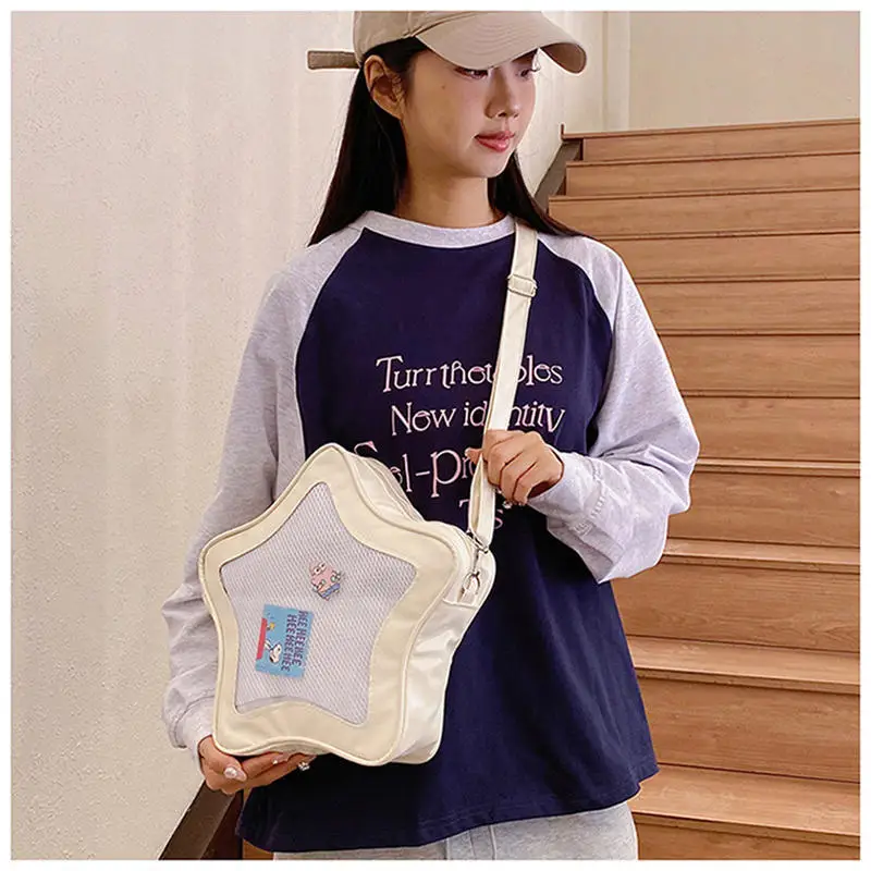 2026 Niedliche Kawaii Ita Bag Original Anime Fünfzackiger Stern Zweidimensionale Umhängetasche Street Fashion Ulzzang Schultertasche für Mädchen – Detail 11