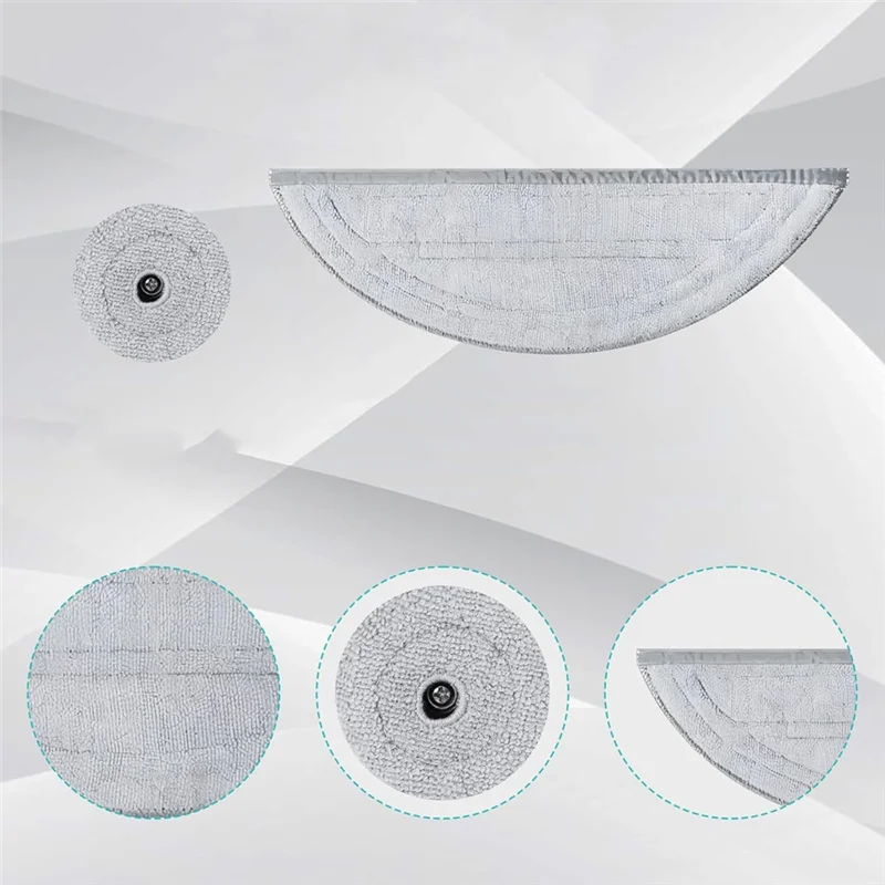 Bantalan Kain Pel untuk Roborock Saros 10 Aksesori Penyedot Debu Robot Aksesori Pengganti Tisu Dapat Digunakan Kembali-A58E