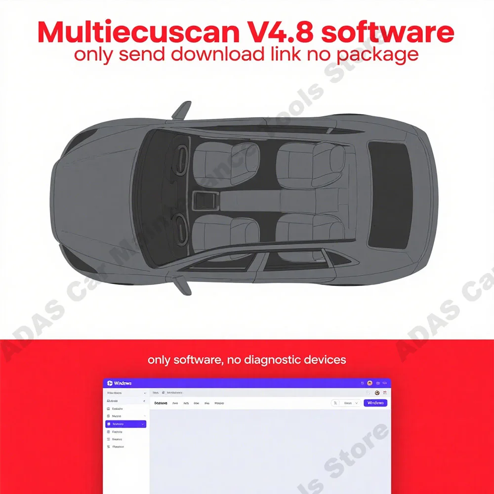 

Multiecuscan V4.8 - Software de escáner OBD2 para coche + ELM327 + adaptador plano, generación de claves ilimitadas registradas