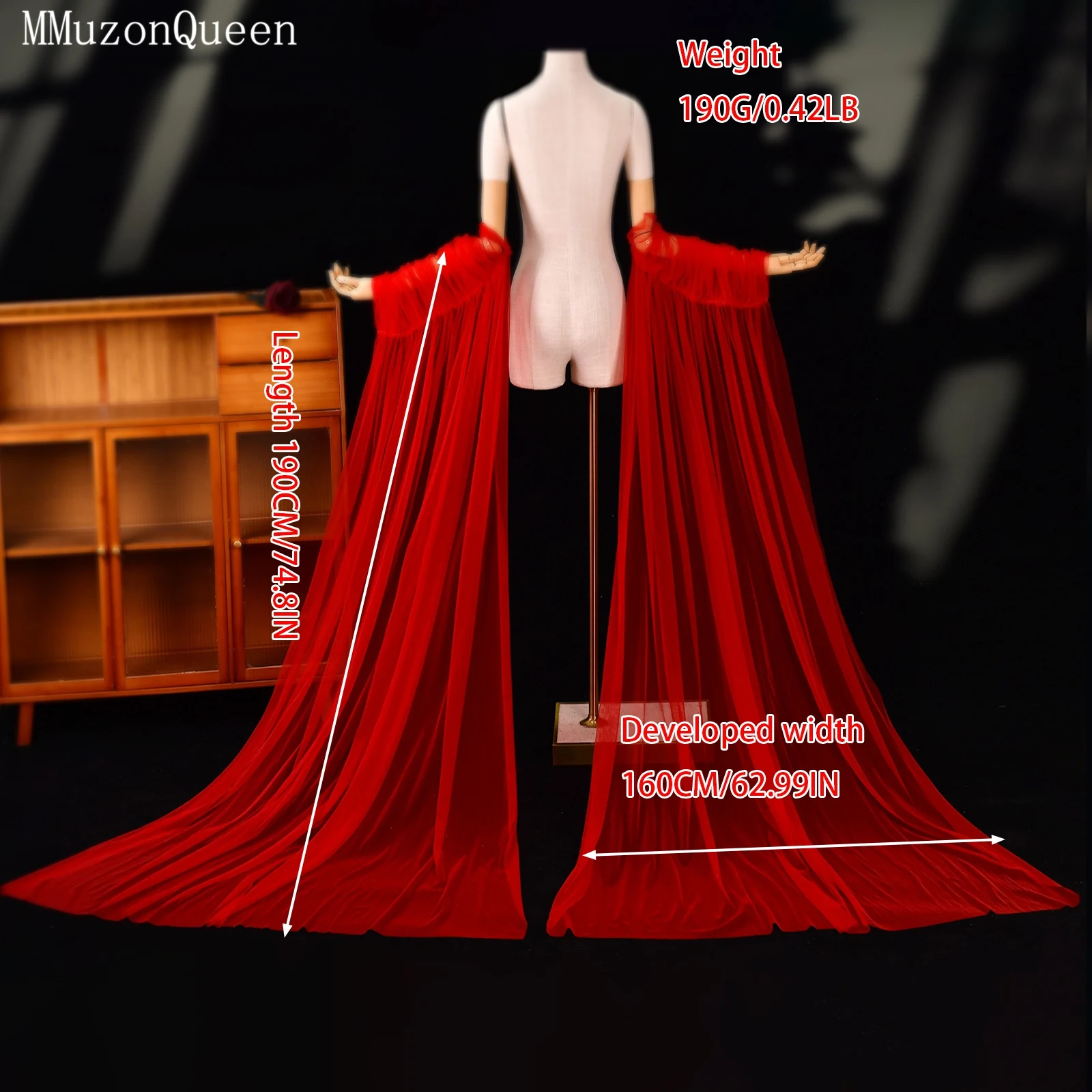 TOPQUEEN Guantes Largos Muje Bolero Frau Elegante Hochzeit Zubehör Für Bräute Abnehmbare Braut Langarm Vg136 – Detail 7