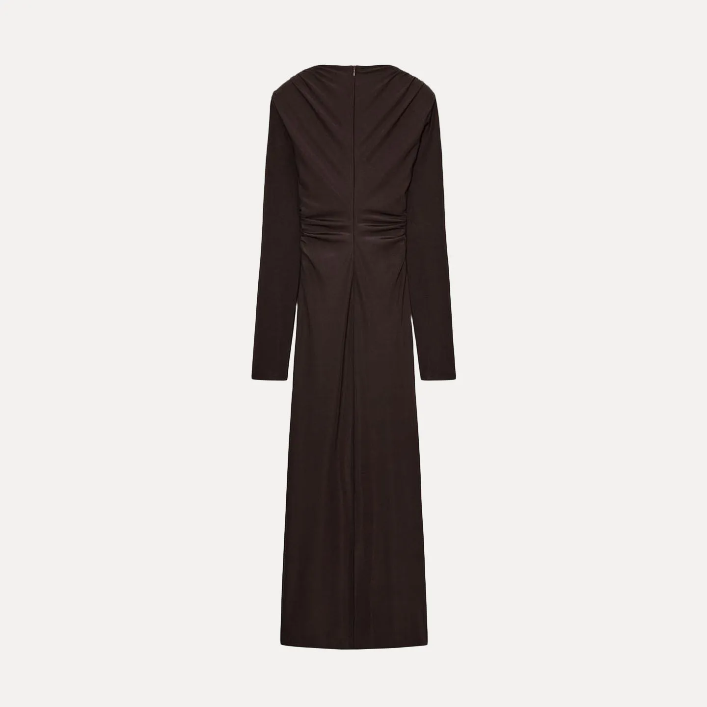 Z Faionable Midi Dr Damska Sukienka Ele Plisowana Osobista Długa Sukienka z Dekoltem w Serek Wyszczuplająca Codzienna Odzież Jesienna Nowość