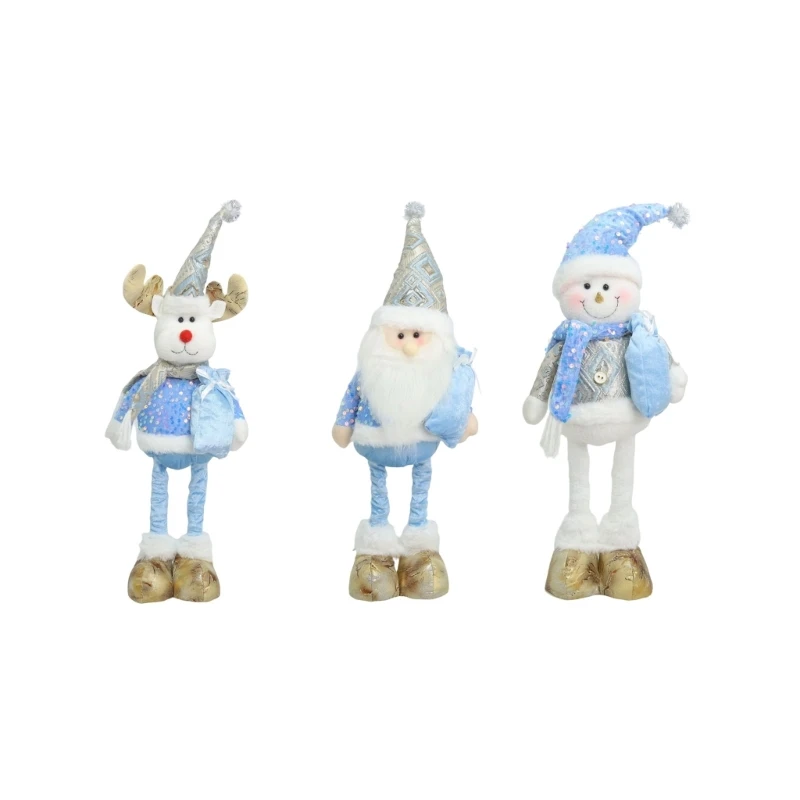 Freistehende Weihnachtsfigur aus Stoff für Regalfenster-Akzent 3XUF – Detail 1