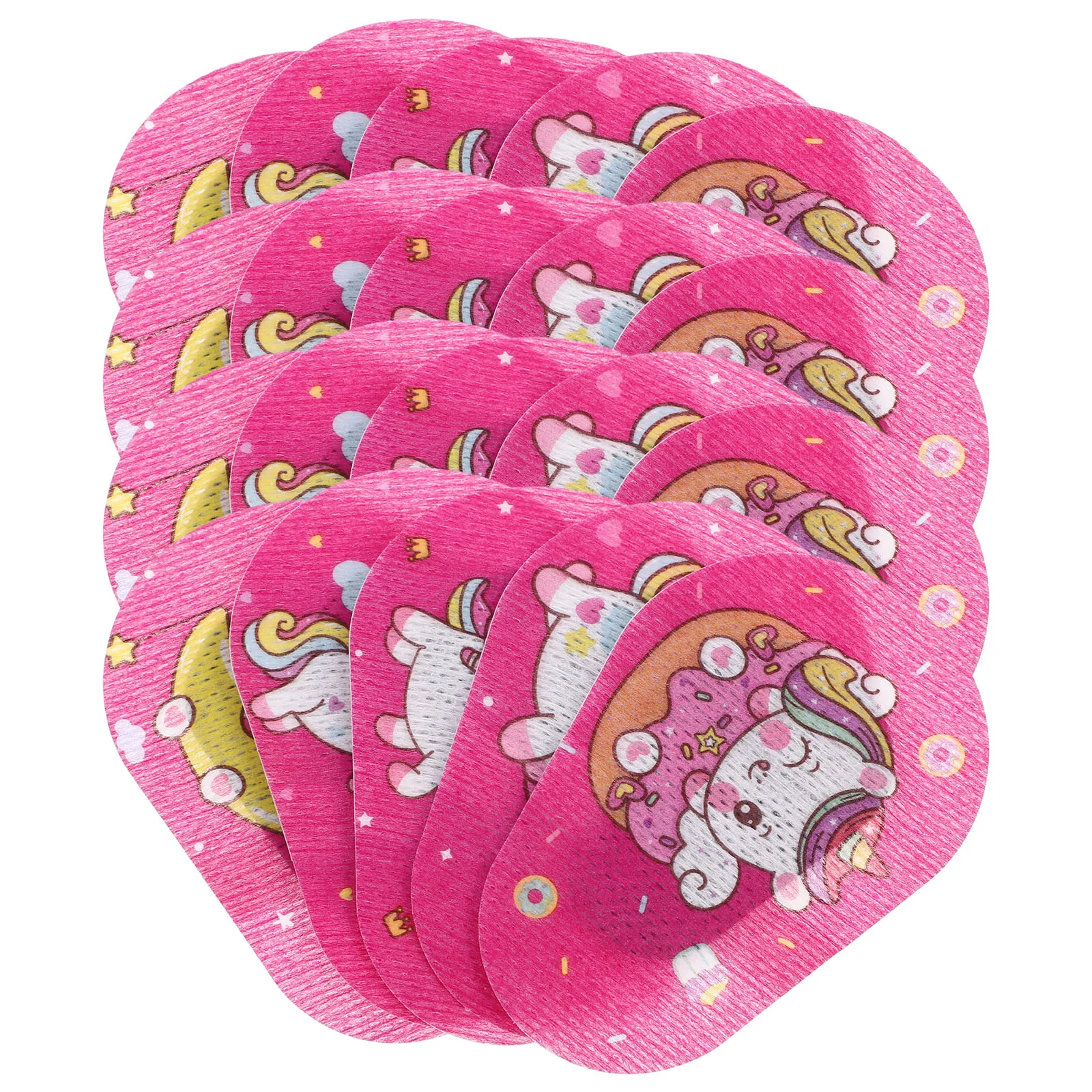 20 Pcs Portable Eye Covers Cartoon Patches Soft for Kids Non-woven Fabric Children