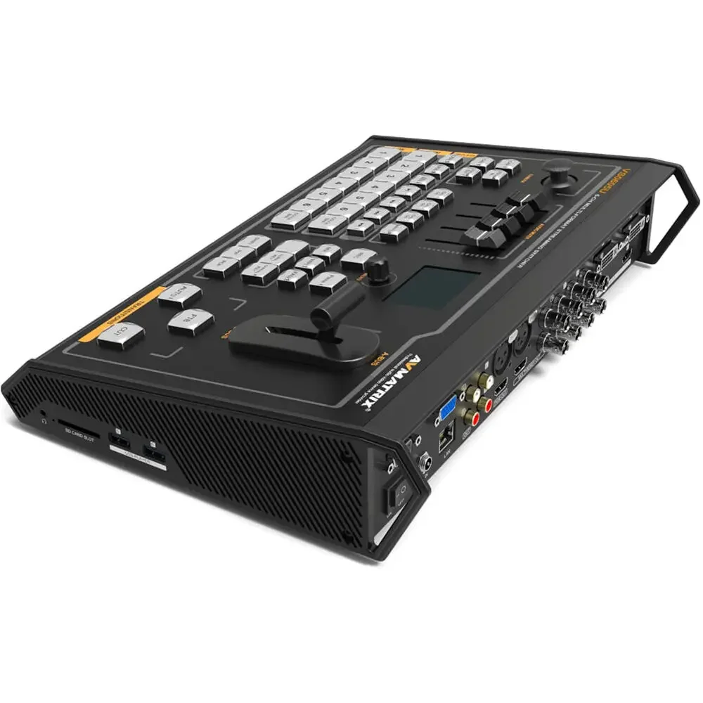 AVMATRIX VS0605U With A Built-In SD Card Slot for PGM Recording 6 CH Inputs Multi-Format Streaming Switcher