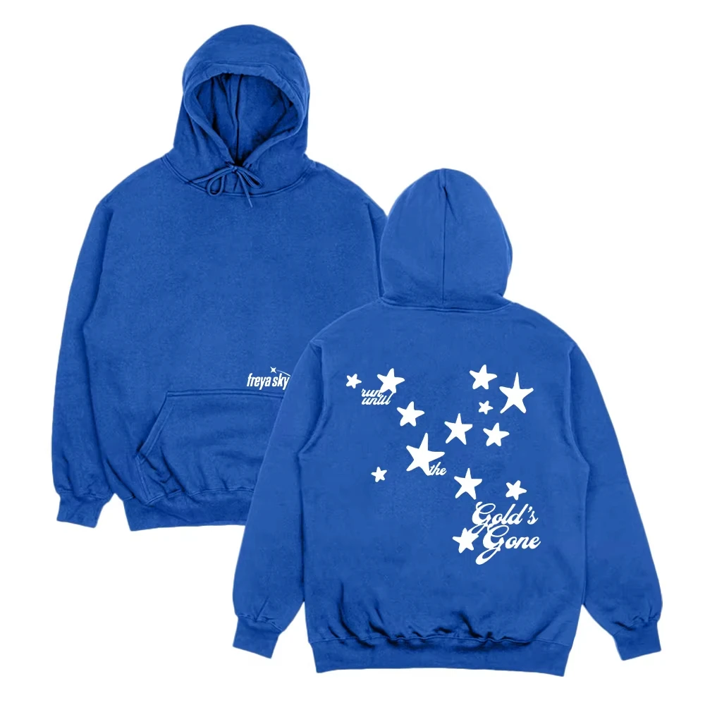 Harajuku Street Hip Hop Long Sleeve Gold's Gone Hoodie Freya Skye Singer Graphic Clothes Casual Print Streetwear Unisex