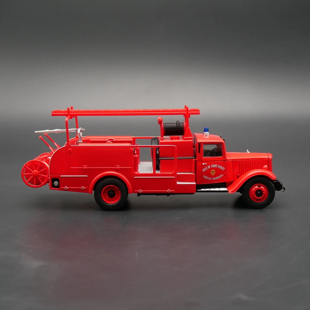 Diecast Ixo 1:43 Scale Citroen P45 Citroen Fire Engine Pump Truck Alloy Car Model Collectible Toy Gift Souvenir Display Ornament