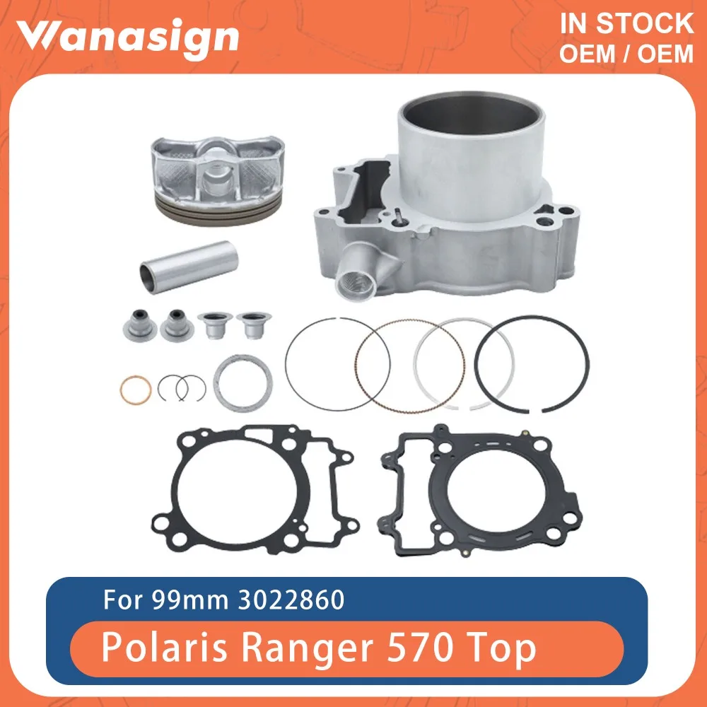 

99mm Big Bore Motorcycle Engine Cylinder 570cc Kit Fit For Polaris Ranger RZR ACE S portsman 570 Top End ATV UTV 14-19 3022860