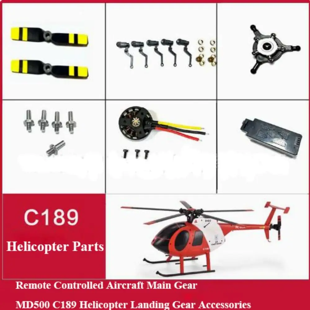 Parti universali per aerei telecomandati Parti nere fai da te C189 Accessori per carrello di atterraggio Accessori per aerei