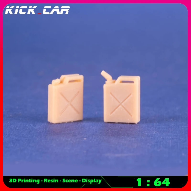 

Kickcar 1/64 Oil Barrel 3 Model Car Diorama Uncolored Resin Garage Scene Repair Tools Decoration Simulation Scene Toy