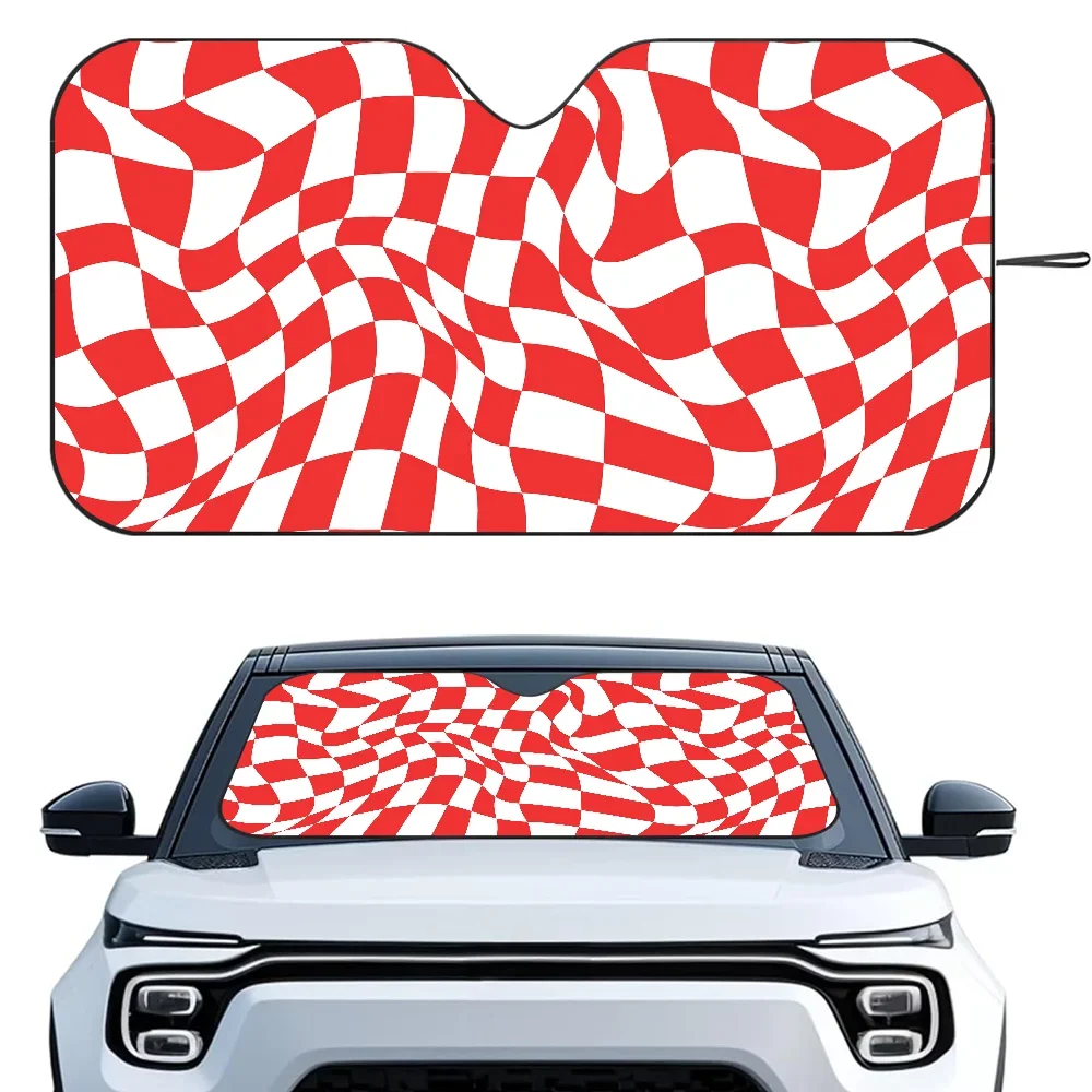 

Клетчатый флаг, автомобильные солнцезащитные шторы, теплоизоляционная алюминиевая пленка, многоразовые блоки на присоске, УФ-лучи, автомобильный солнцезащитный козырек