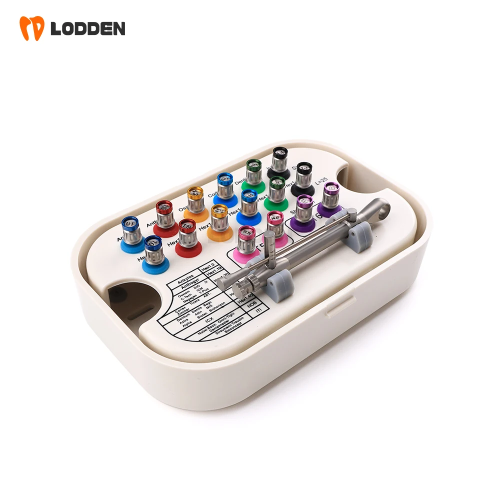 HH Lab Screwdriver Tools Labs Implants Torque Wrench Ratchet Dental Lab High Quality with Drivers Wrench Kit 10-70NCM