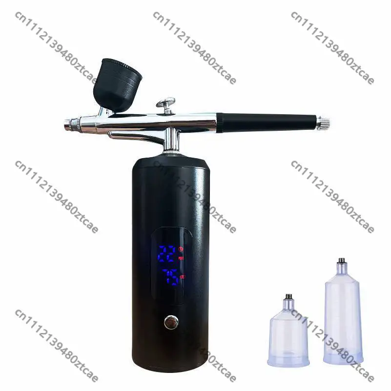 

Rechargeable Airbrush Kit Mini Portable High Atomization Long Lasting for Tattoo Nail Art Gundam Model Painting