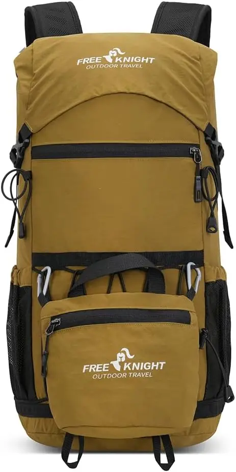 

30L Lightweight Hiking Backpack, Outdoor Sport Waterproof Travel Bag Daypack for Cycling Climbing Skiing (Khaki)