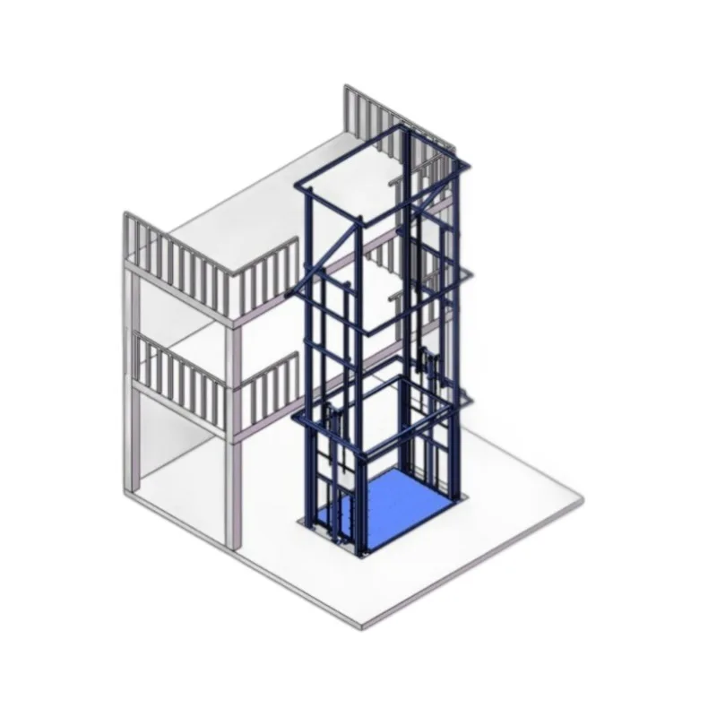 

Simple freight elevator 1-20 tons factory freight elevator Guide rail lift freight elevator Factory indoor and outdoor hydrauli