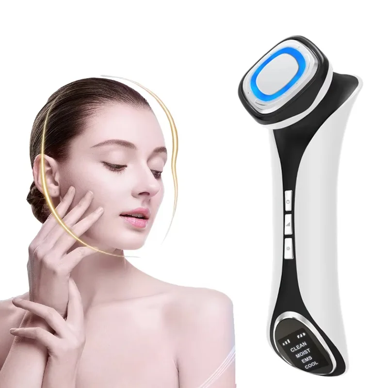 

New Anti-Puffiness Face Lift Electric Facial Massager Wrinkle Removal Hot & Cold Compress Beauty Device for Face & Neck and more