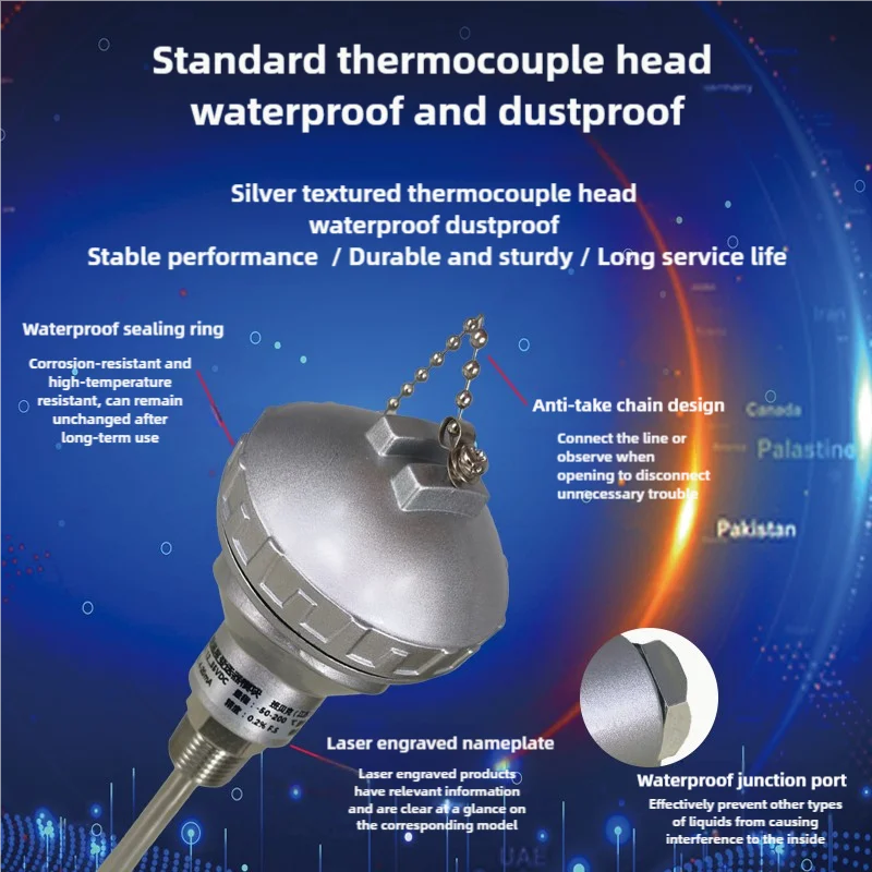 Customizable Industrial Protection RTD PT100 Temperature Sensor OEM & ODM Supported Temperature Instruments