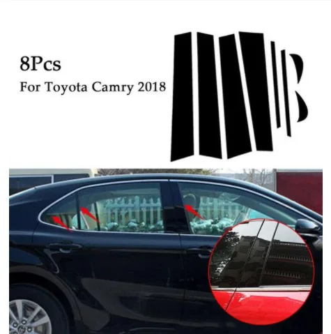 

FOR Applicable to Toyota 06-11CamryPC center pillar sticker for Toyota 2018-2022 Camry window trim strip