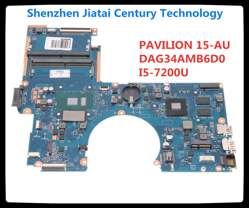 For HP Pavilion 15-AU I5-7200U 940MX 2GB Notebook Mainboard907406-601 907406-001 DAG34AMB6D0 SR2ZU DDR4 Laptop motherboard