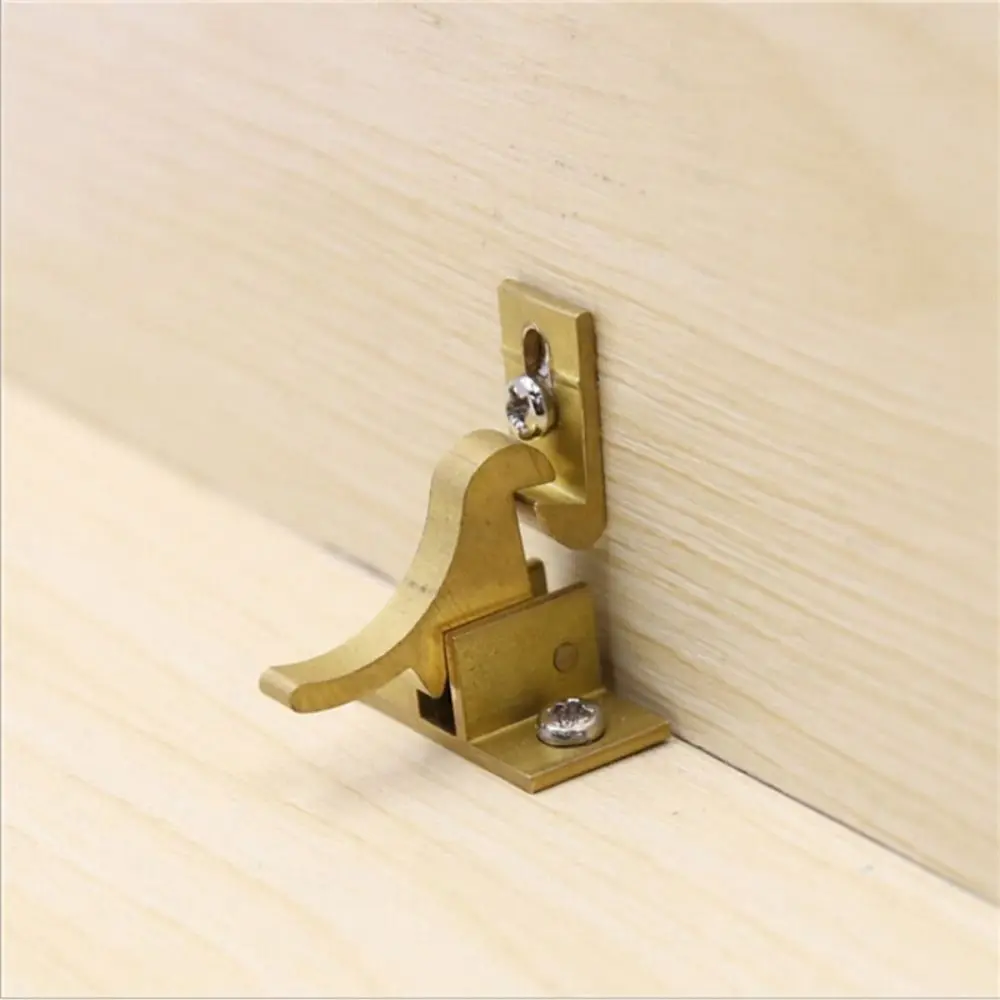 Brass Bird Latch Lock Retro Low Noise Home Improvement Door Elbow Buckle Window Hooks Automatic Door Catch Window