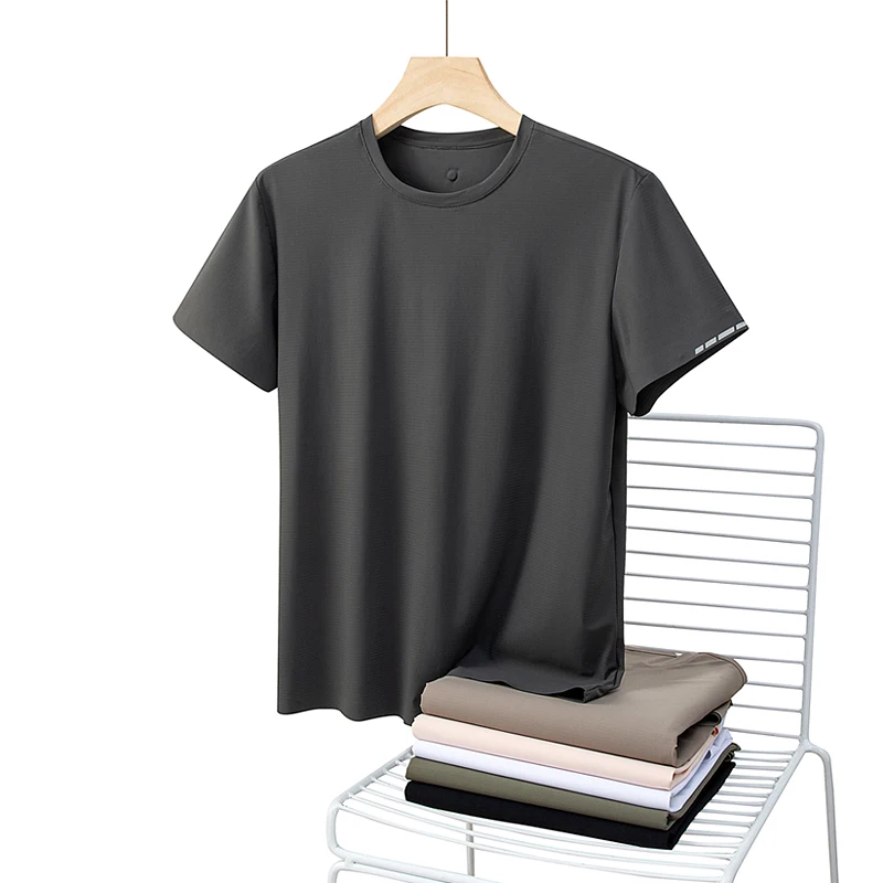 

Breathable Quick-Dry Sport T-Shirts for Couples - Summer Short Sleeve Tee | Solid Color Casual Tops | Multi-Color