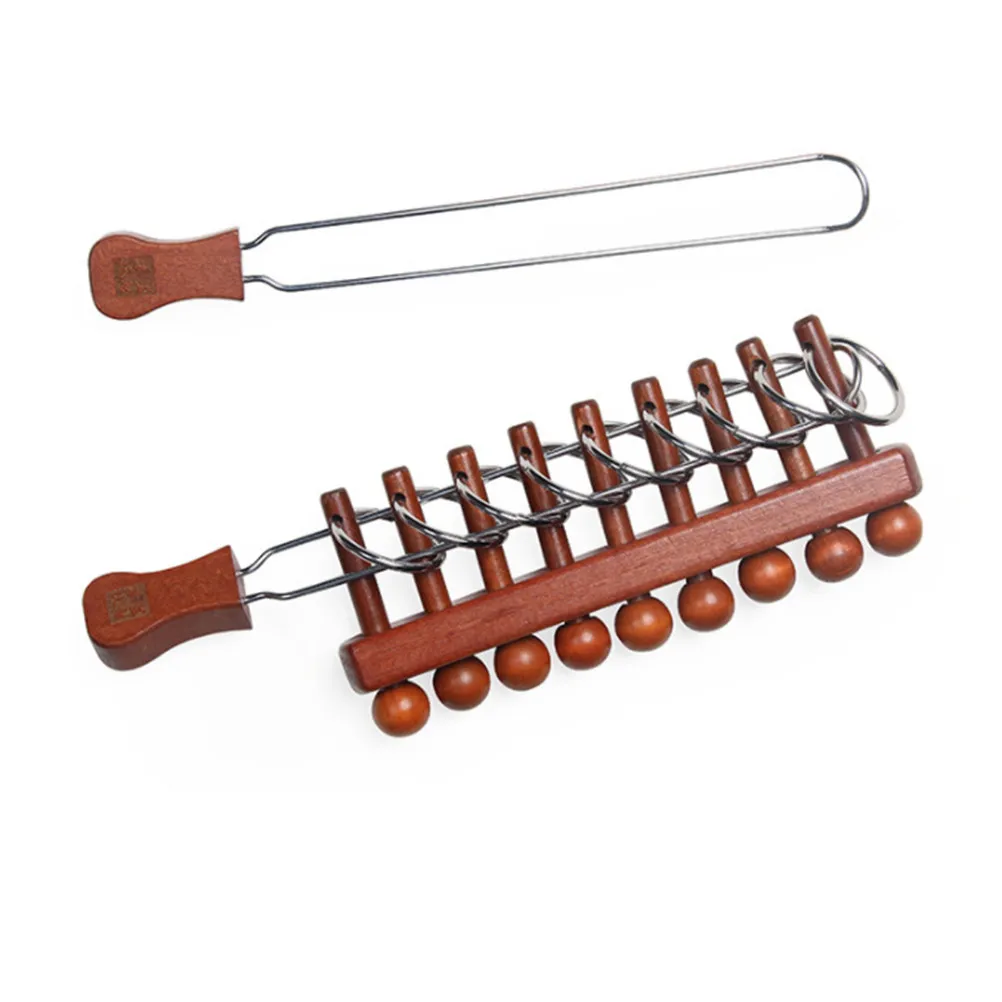 

Деревянная головоломка «Девять колец»: развивающие игры для детей и взрослых, интеллектуальные головоломки, подарки в стиле китайской культуры