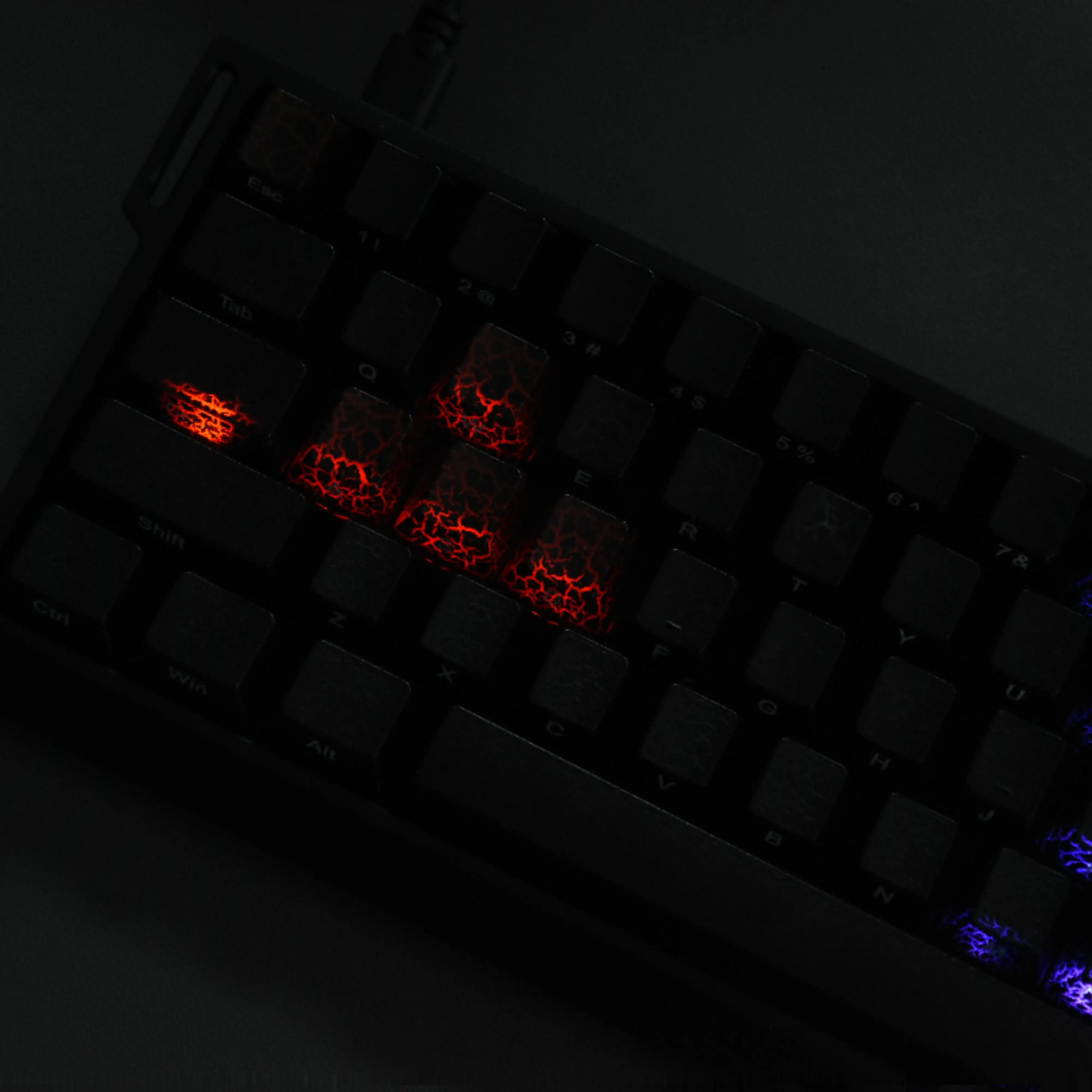 Blutspaltungstastenkappe Original PC Inkjet Prozess Blutfarbe mechanische Anpassung Verwendung