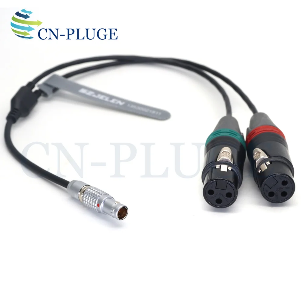 

Аудиокабель 0B 6-контактный вращающийся двухканальный XLR 3-контактный разветвитель женский Y-кабель подходит для ARRI Alexa 35 mini LF камера 60 см