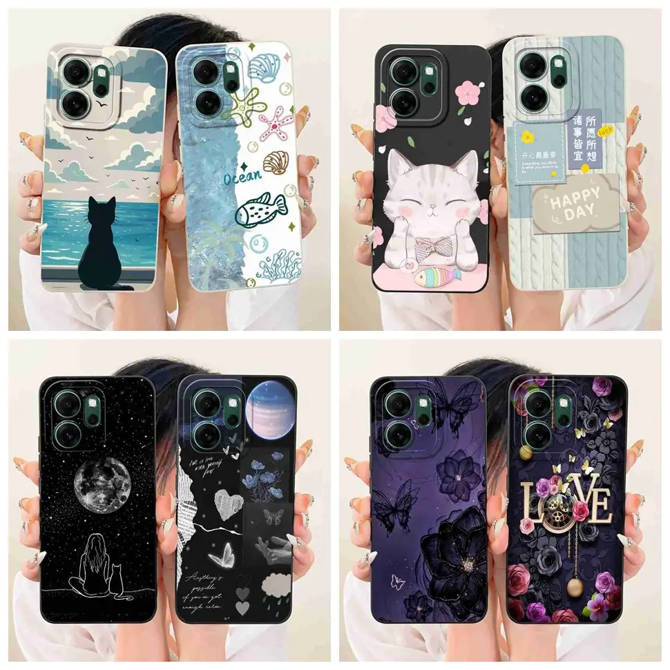For Oppo Reno14 F 5G CPH2743 Case Shockproof Back Cover Phone Case Silicone Bumper For Oppo Reno 14F Reno14F 5G Capa