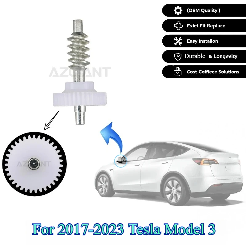 AZGIANT for 2017-2023 Tesla Model 3 Rearview Mirror Motor Folding Module Inner Gear Set Car Repair Kit Upgrade Direct Sales