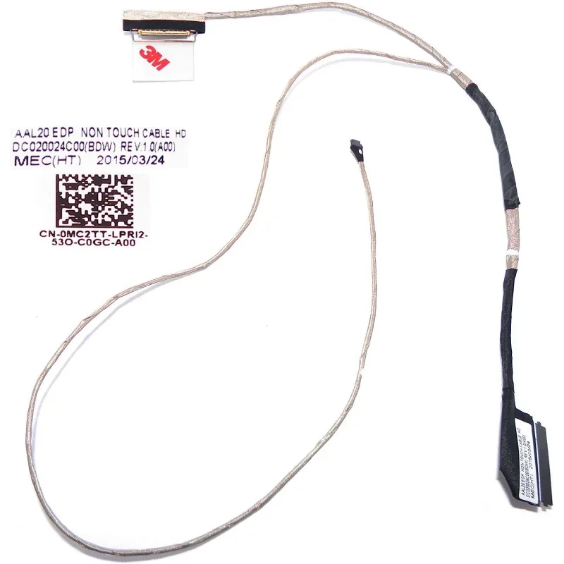 LCD Video Cable No-Touch for Dell Inspiron 3558 5555 5558 5559 DC020024C00 AAL20