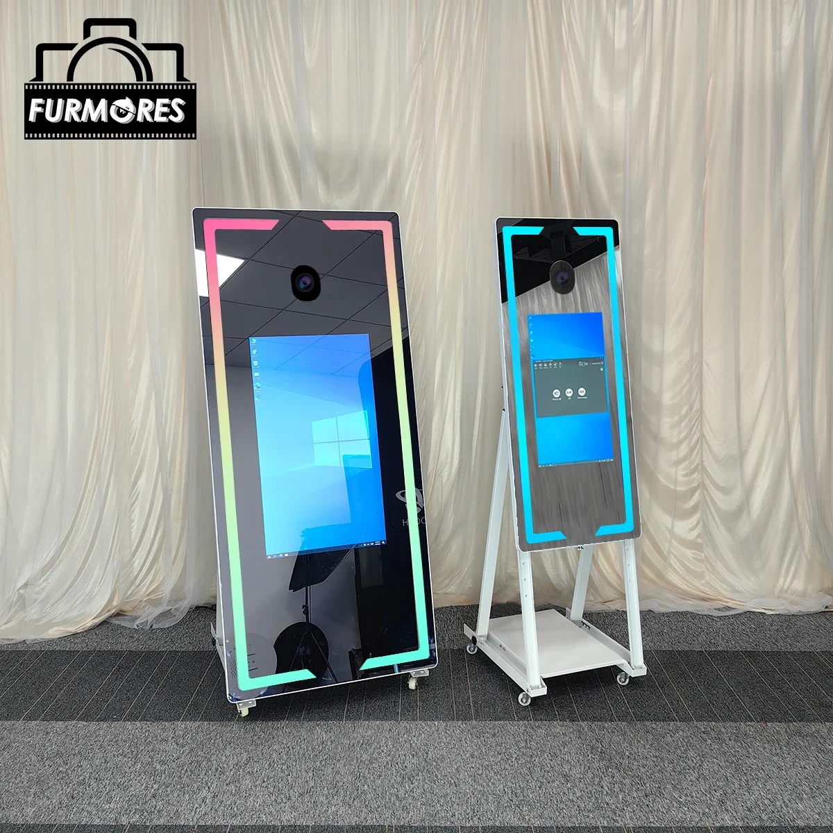 Air Photobooth Beauty Selfie Magic Mirror Photo Booth Touch Screen Frame Machine Drop Shipping With Printer And Camera