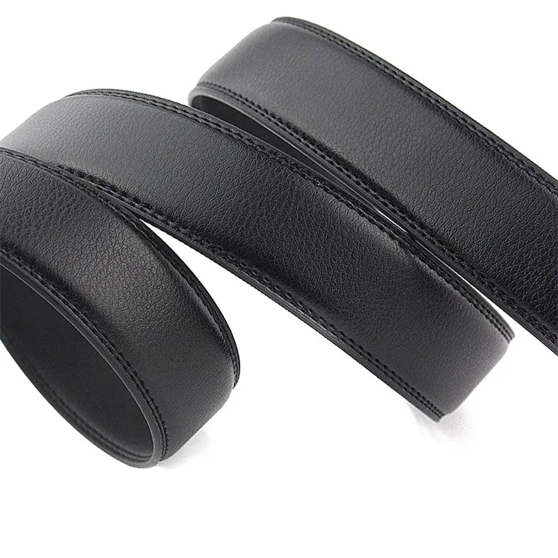 3.5cm Wide No Buckle Men Belt Body Ultralight Fiber High Quality Male Automatic Belts Repair Replace Accessories 110-170cm New