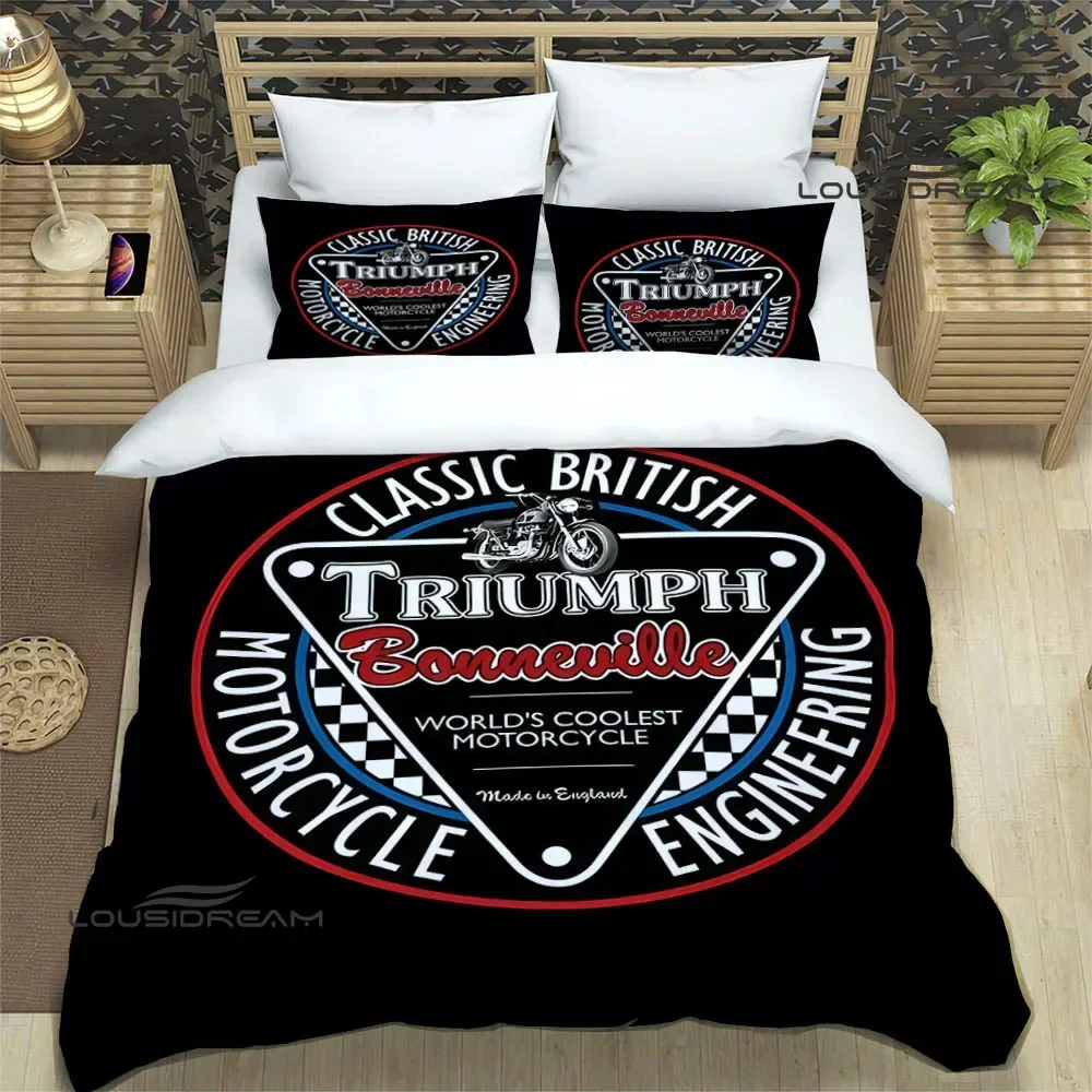 3D T-Triumph logo printed Bedding Sets exquisite bed supplies set duvet cover bed comforter set bedding set luxury birthday gift