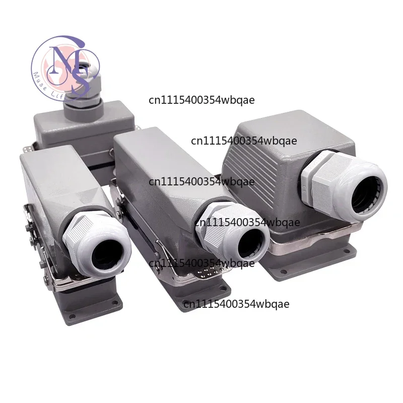 ZOCI-16A 500V Heavy Duty Connector HDC-HE, 006~048Pin Rectangular Industrial Plug Screw Terminal Connection