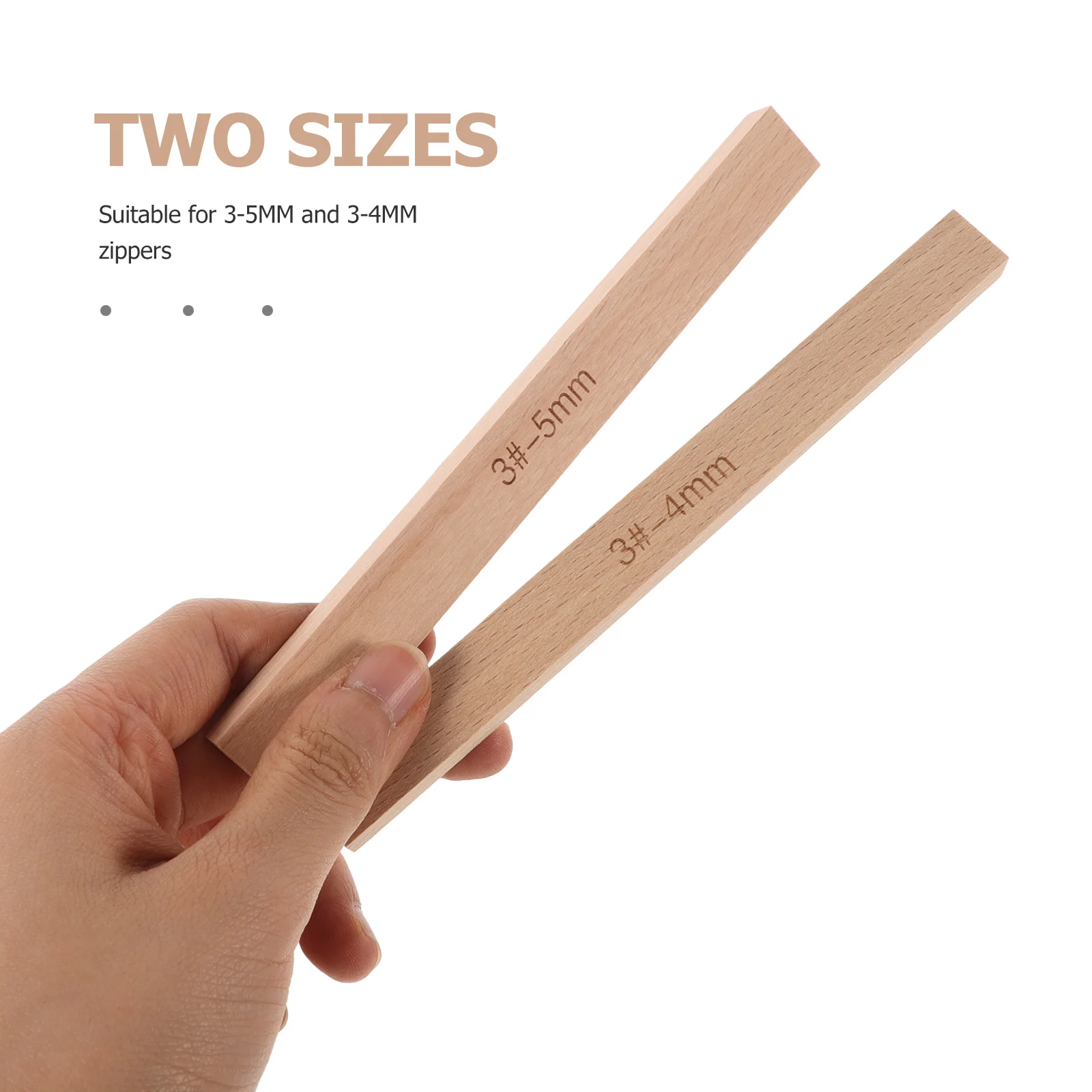 2 ชิ้นอุปกรณ์เย็บผ้าซิปกาวเครื่องมือหัตถกรรมป้องกันการรั่วไหลตัดเย็บอุปกรณ์เสริมไม้