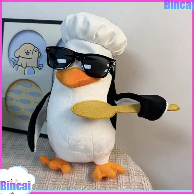 

New Cute Penguin Plush Toy - Soft Short Plush + Huggable Size with Abstract Expressions, Elegant Playful Christmas Girls Gift