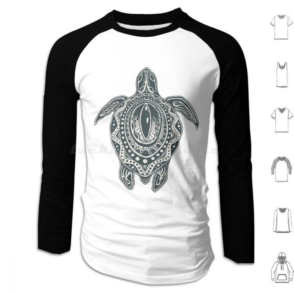 All Seeing Turtle Hoodies Long Sleeve Turtle All Seeing Eye Eye Third Eye Vision Trip Trippy Mystical Mystic