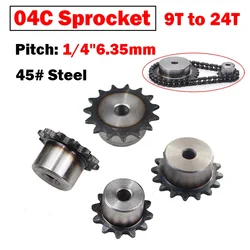 1PCS #25 Chain Drive Sprocket 9 Tooth to 24 Tooth Pitch 1/4