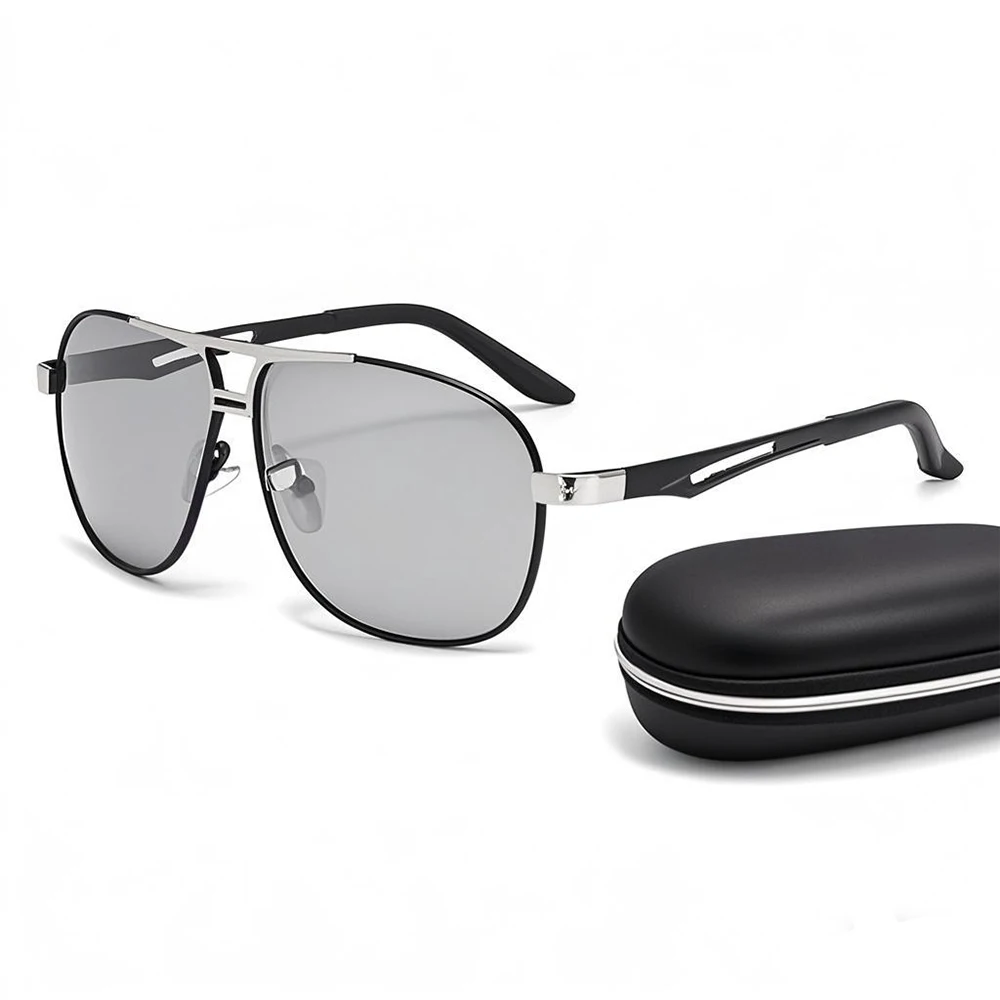 

Square Photochromic Polarized Sunglasses for Men Women Fashion Luxury Outdoor Driving Fishing Change Color Sun Glasses Eyewear