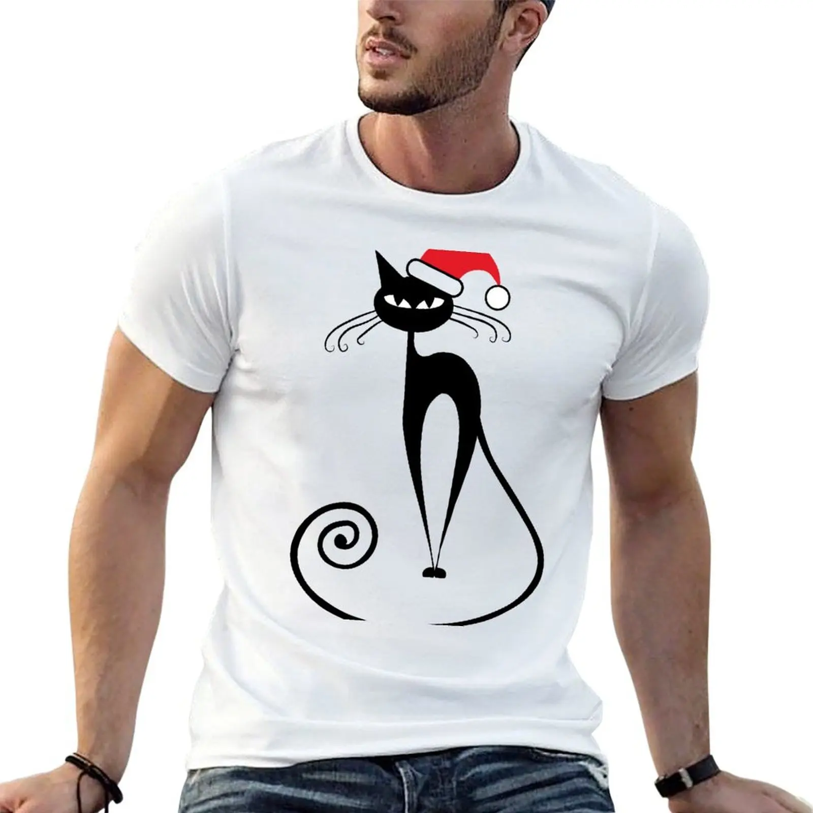 

Cat christmas T-Shirt graphic t shirts for man funny t shirts man T-Shirt