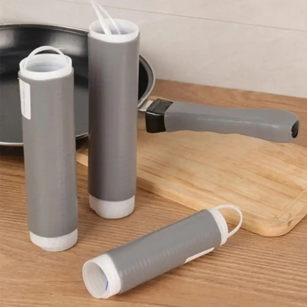 Free Cutting Wok Handle Heat Insulation Covers Heat-Resistant Safe Silicone Cover Anti-Scald Insulation Stainless Steel Iron Pot