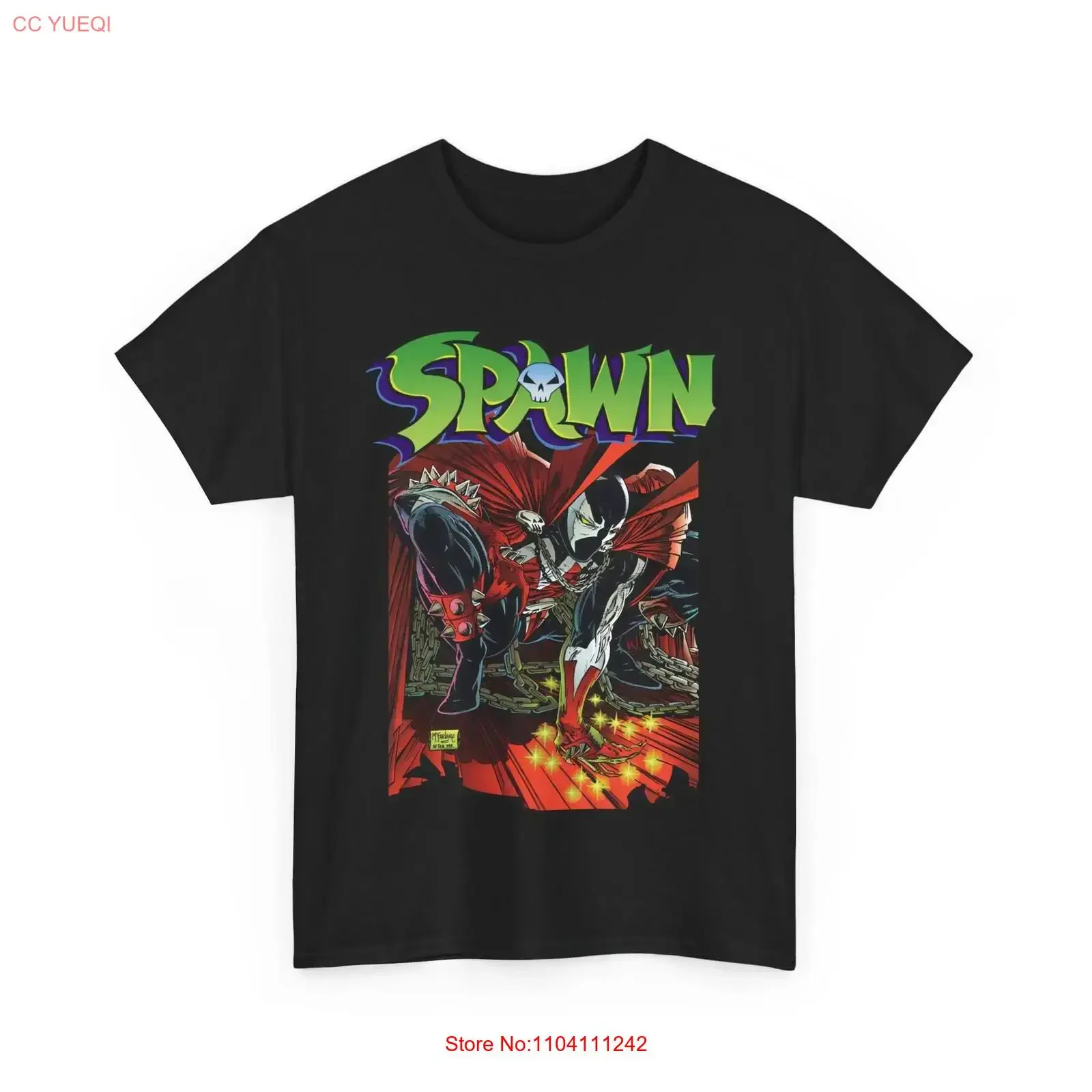 Spawn T Shirt Todd McFarlane Art Image Comics Series vintage Washed streetwear homme fashion Slightly Comfortable Breathable